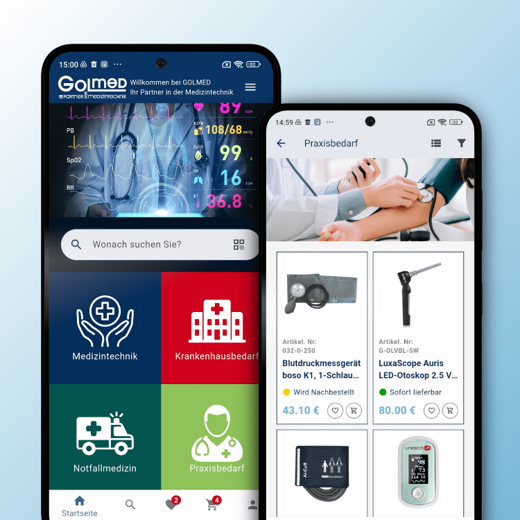 Golmed - Medizintechnik Shop App